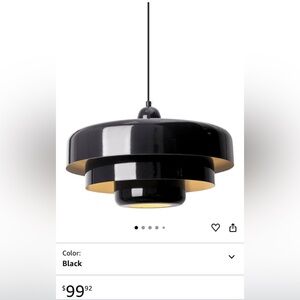 Black Modern Pendant Light